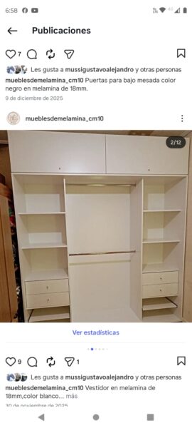 Muebles de Melamina